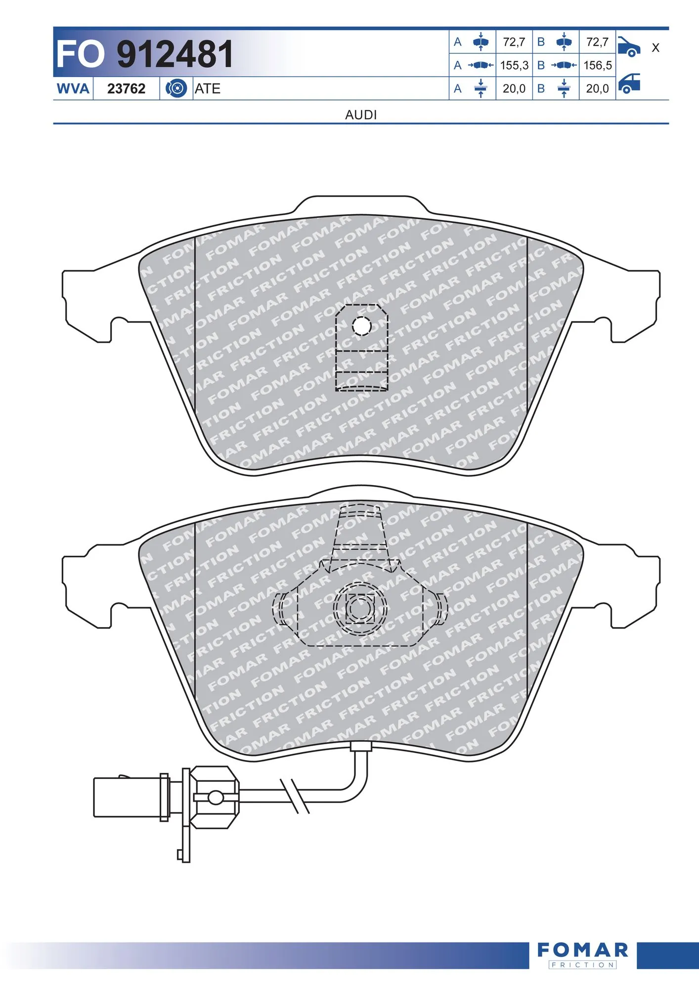 Brake Pad Set, disc brake